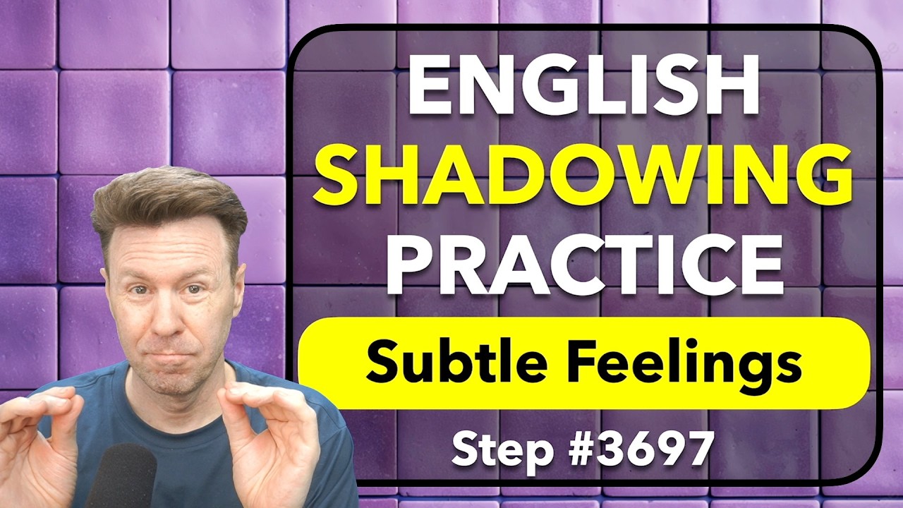 SHADOWING for Fluency and Pronunciation English Speaking Practice