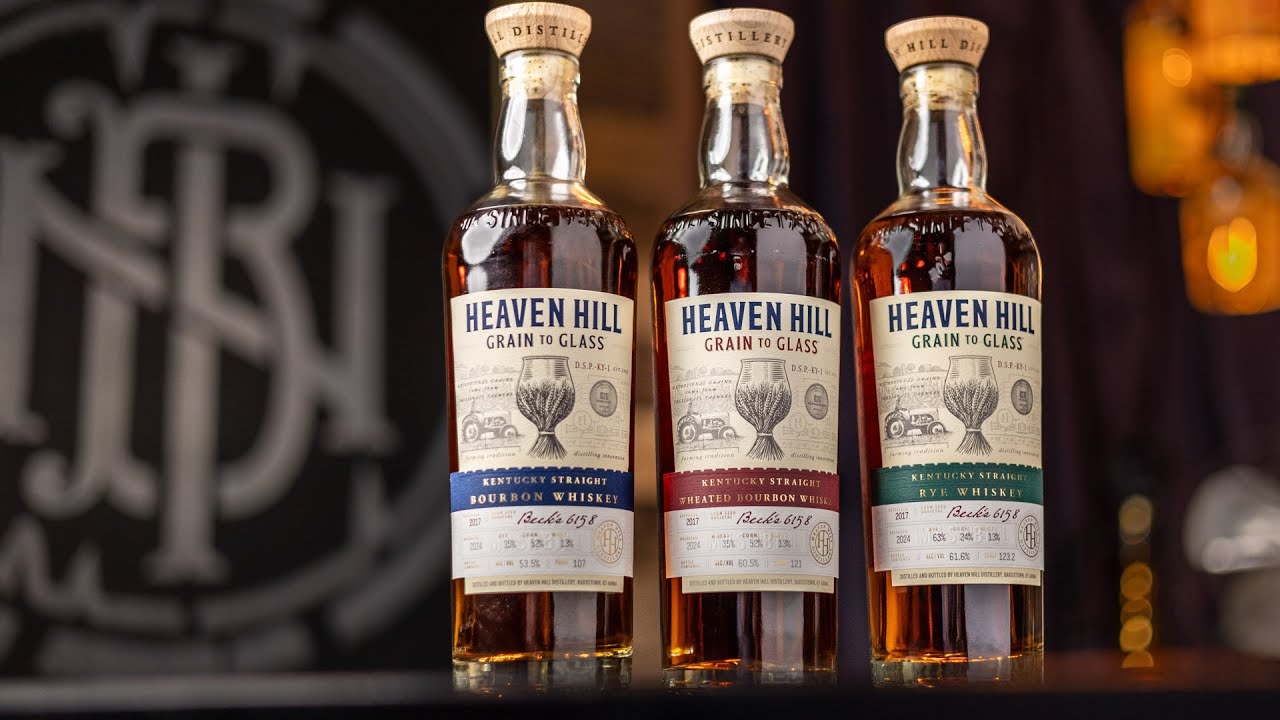 3 НОВЫХ СОРТА! Heaven Hill Grain To Glass, пшенично-ржаной бурбон и ржаной виски
