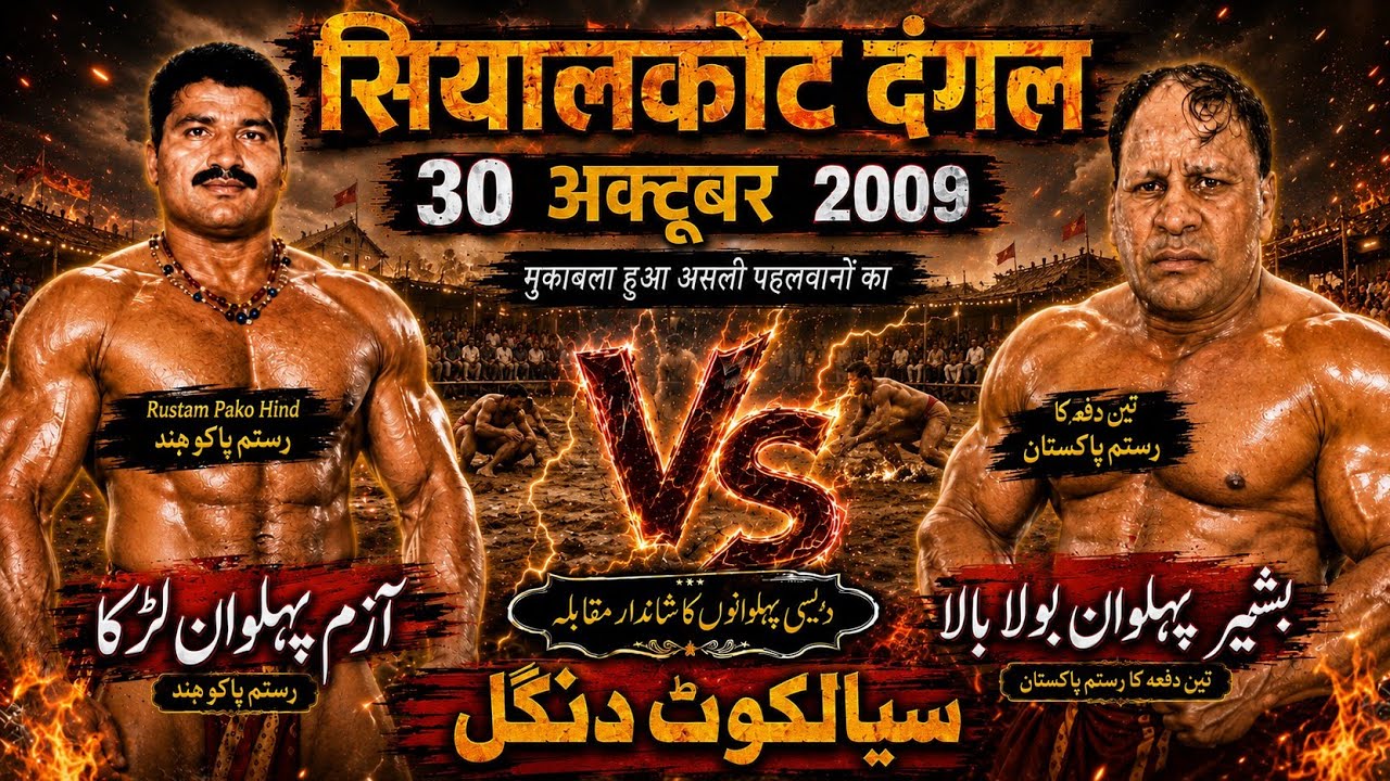 Azam Pehlwan Lurka VS Bashir Pehlwan Bola Bala | Sialkot Dangal 30, oct, 2011| 💥💪💥
