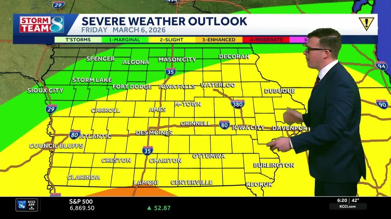 Iowa weather: Strong storm chances return tonight and for Friday