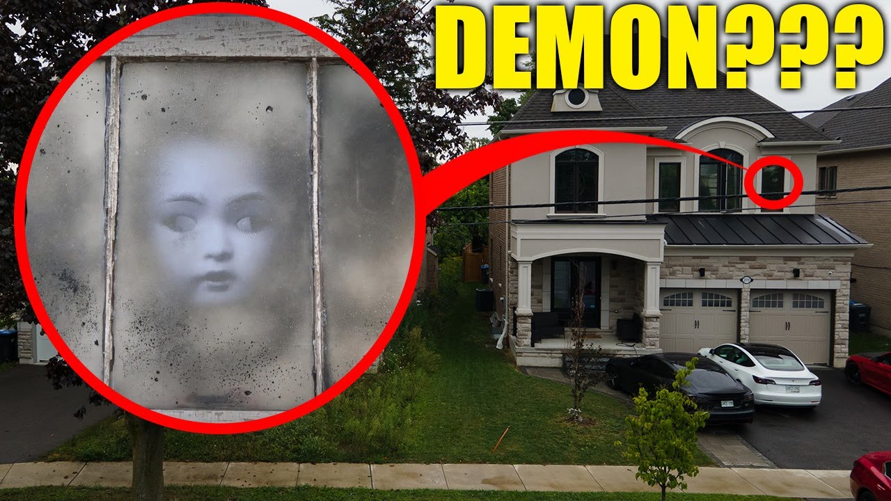 Drone catches WINDOW DEMON at My HOUSE (we destroyed it)