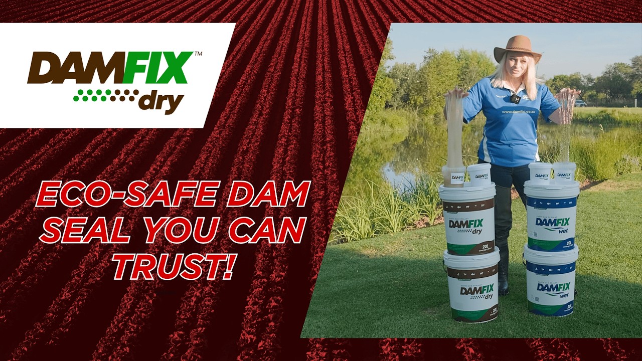 How to seal an earth dam with DAMFIX Dry and DAMFIX Wet
