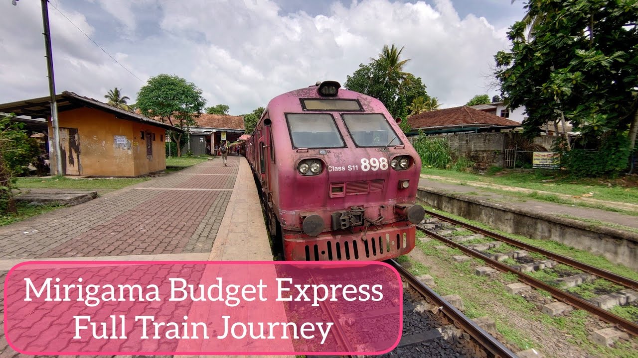Mirigama Budget Express Full Train Journey from Colombo to Mirigama