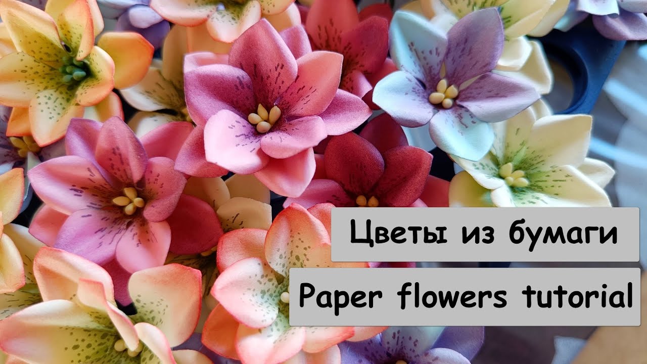 Красивые цветы из бумаги очень просто и быстро / Paper flowers tutorial