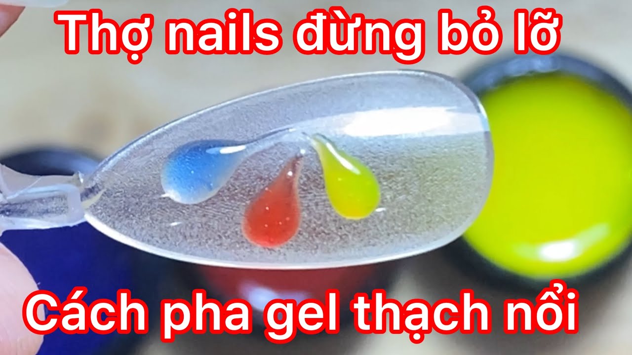 Cách trộn gel vẽ nổi siêu dễ học nail nên biết