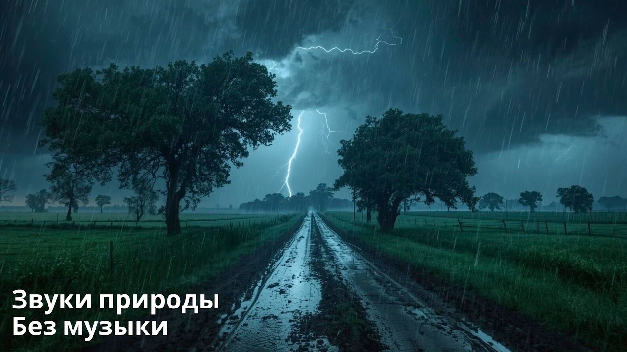Нежный дождь и гром: расслабляющая звуковая атмосфера для мирного восстановления сил | NSO ☔️