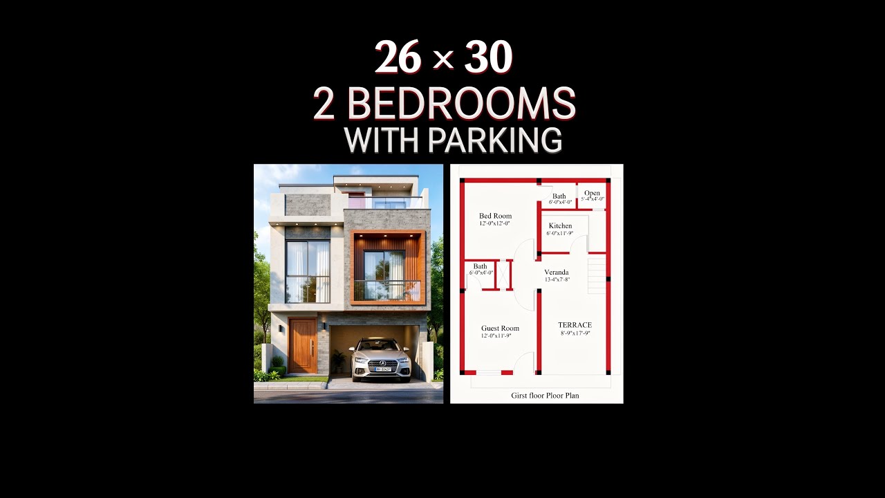 26x30 house design|26 by 30 house plan|26x30 House Plan |3 BHK |780 Sqft House Design|Ghar Ka Naksha