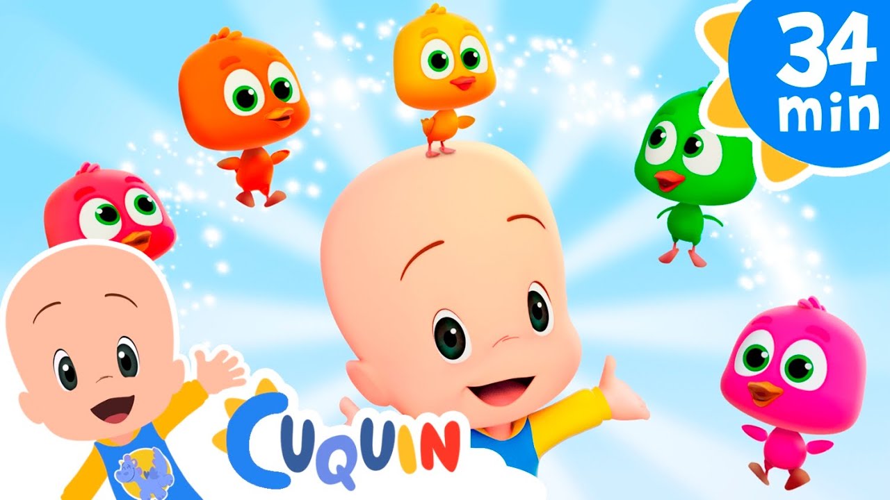 Cinco patitos nadan y más canciones y episodios de Cuquín