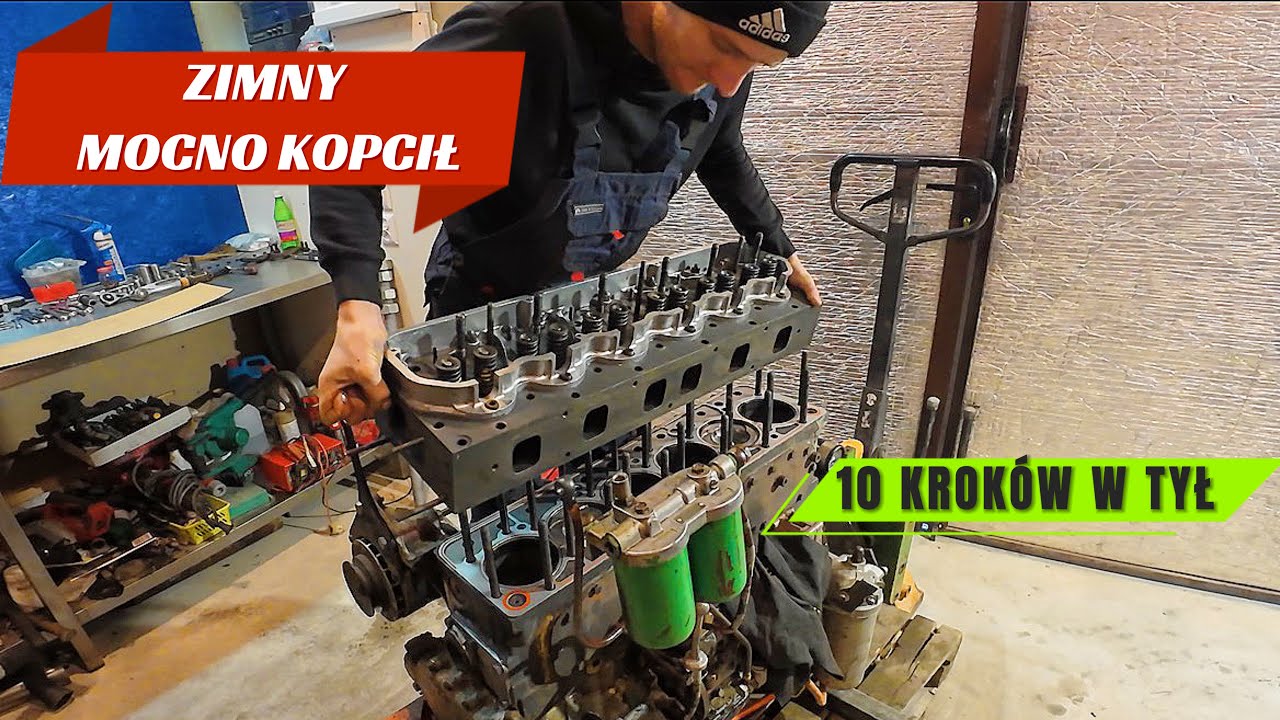 JOHN DEERE Z SILNIKIEM BIZONA #15 10 KROKÓW W TYŁ, ZIMNY MOCNO KOPCIŁ..TO GO ROZEBRAŁEM