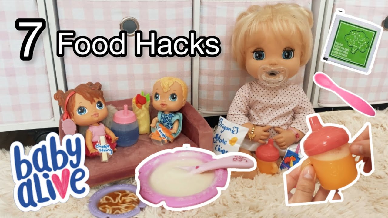 7 EASY Baby Alive Food Hacks 🍼🥣 | Immysnursery #hacks #babyalive 