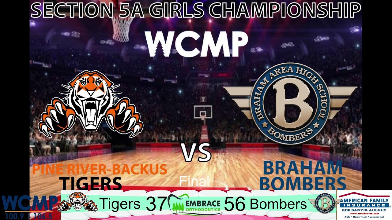 Section 5A Girls Basketball Championship: Pine River-Backus vs Braham