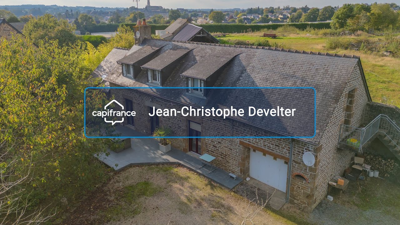 Ref-875 625 Proche GORRON  168 500 euros maison 4 chambres sur terrain de 2000 m2