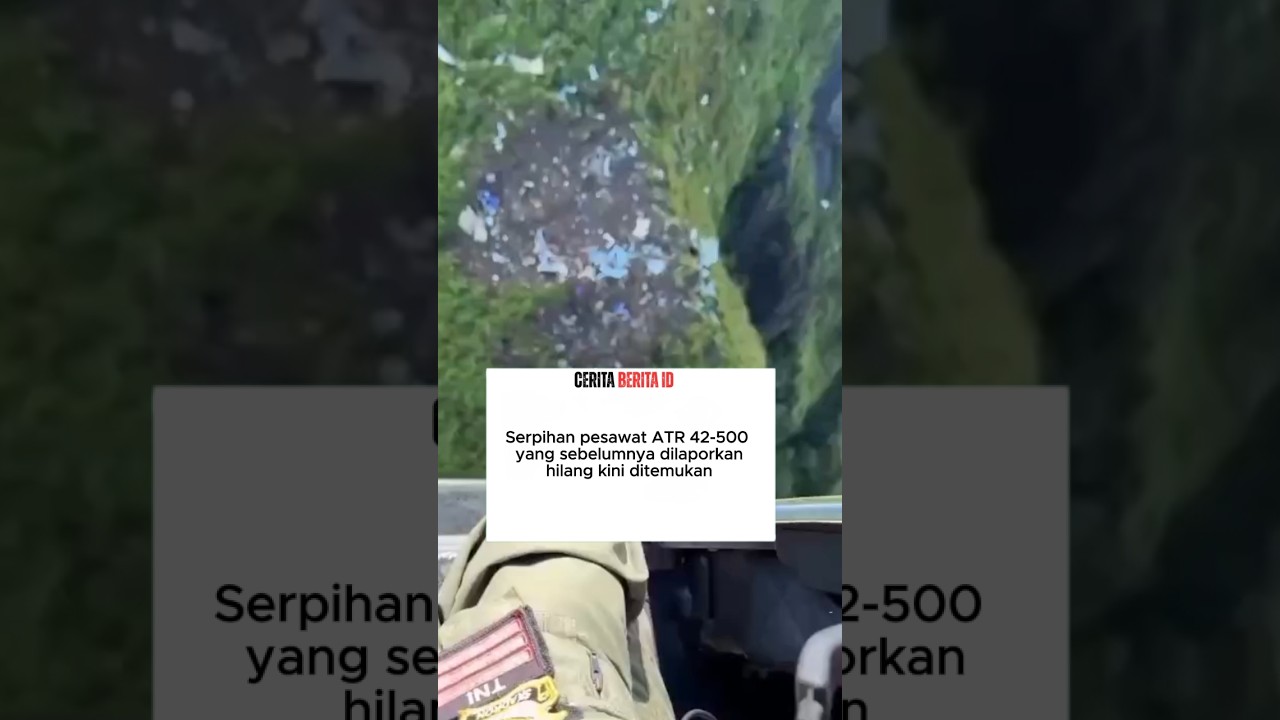 serpihan pesawat ATR 42-500 ditemukan di maros