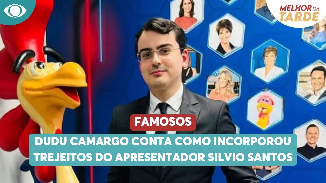 Dudu Camargo conta como incorporou os trejeitos de Silvio Santos