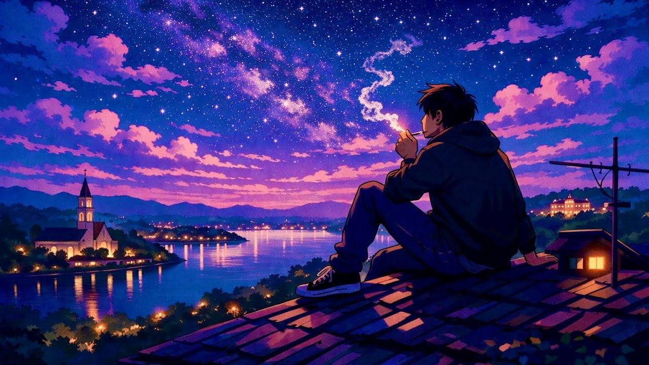 Dreamy Late Night Lofi Jazz  🌙 Music for Rest & Relaxation [ 1 HOUR ]