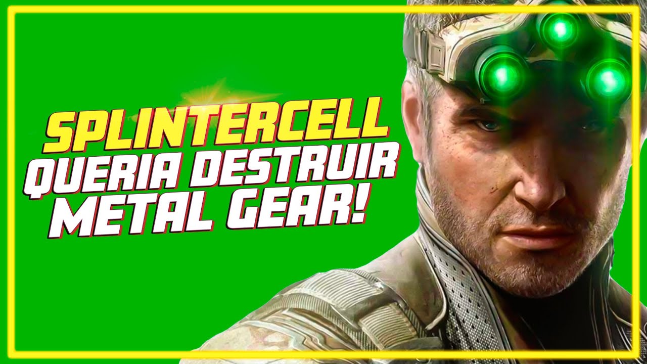 A ORIGEM de SPLINTER CELL! Foi Criado Para DESTRUIR Metal Gear! 😲😲