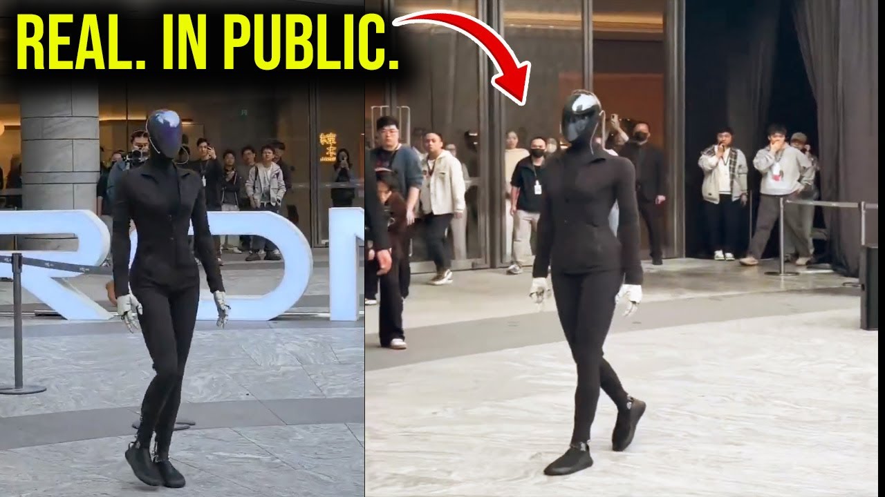 Xpeng IRON Humanoid Robot’s First Public Street Appearance
