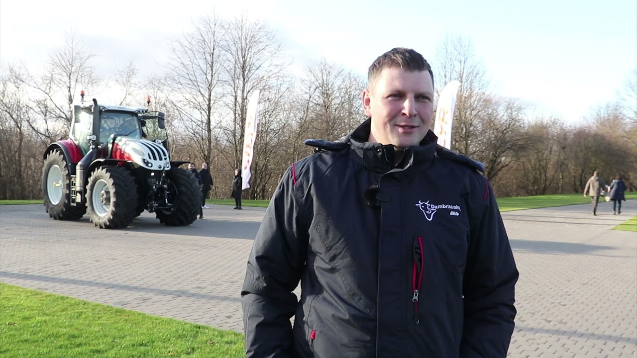 STEYR 6300 TERRUS CVT traktoriaus pristatymas Lietuvoje. UAB 