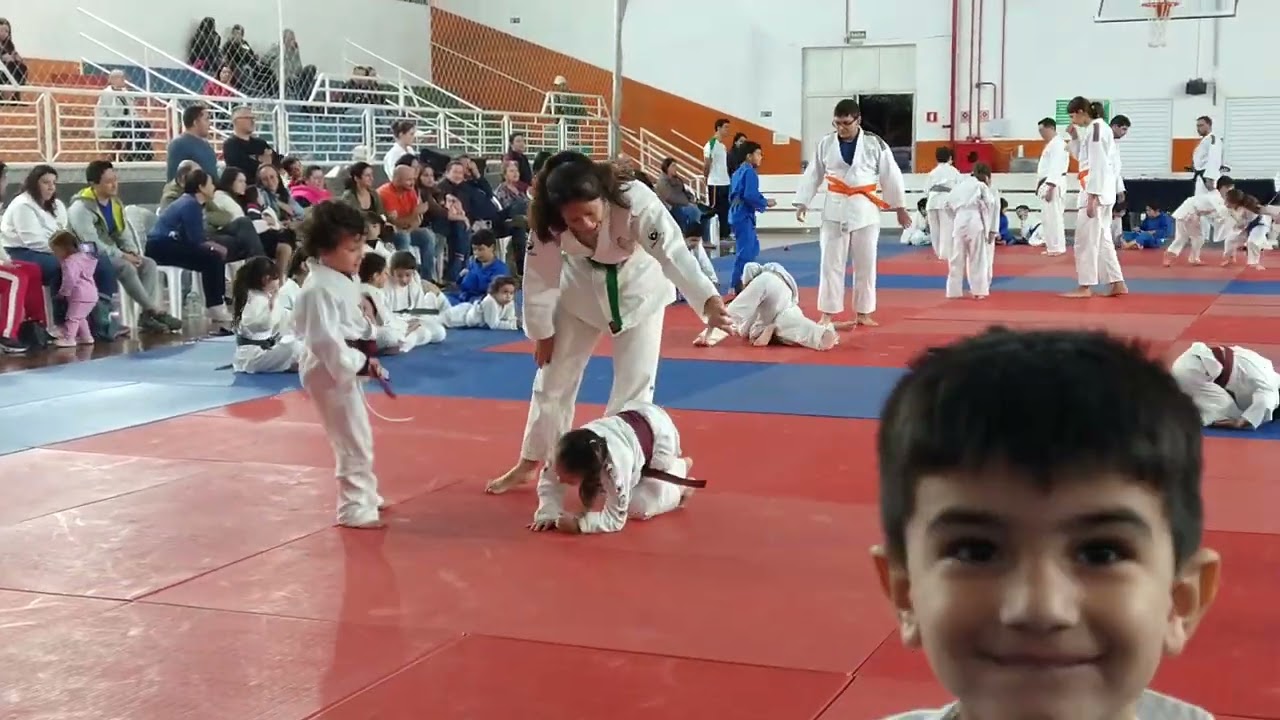 Alana em sua competição de judô 