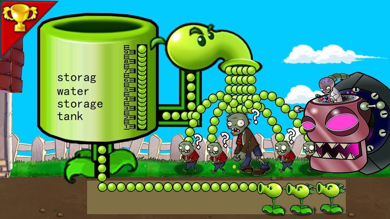 Strongest Fusion Plant But Peashooter Mutan Plants Vs. Zombies