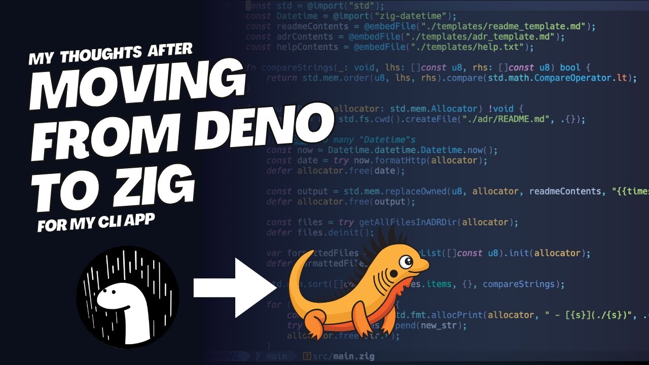 Мои мысли о переносе CLI с Deno на Zig