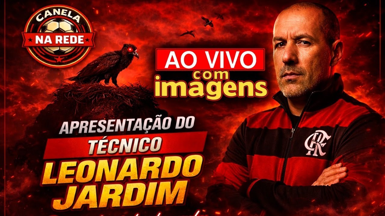 #210 | AO VIVO COM IMAGENS  APRESENTAÇÃO DE LEONARDO JARDIM ! CRÉDITOS : FLAMENGO TV 📱