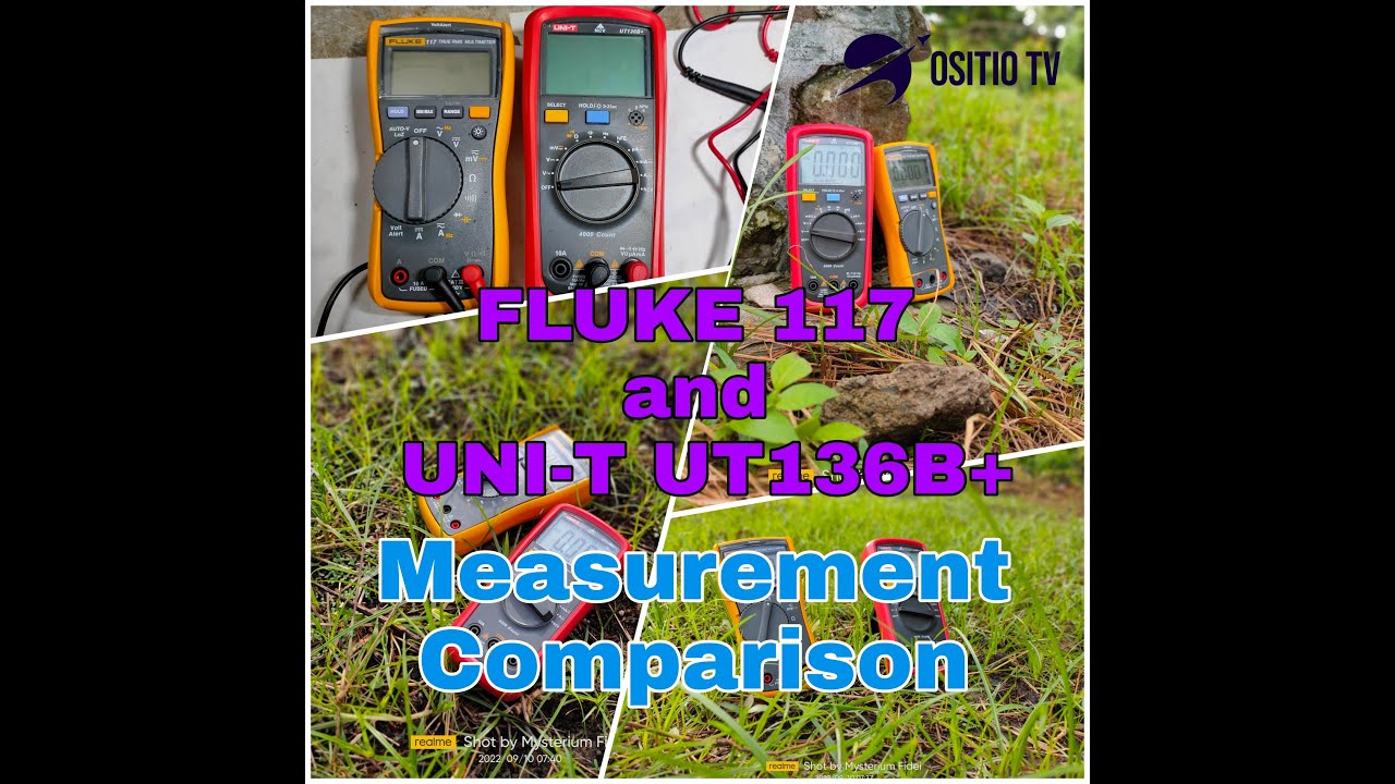 Fluke 117 and UNI-T UT136B+ Measuring Comparison. Expensive Vs Cheap Digital Multimeter.