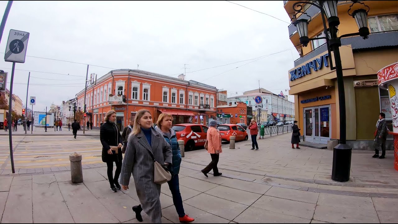 Прогулка по Самаре, Ленинградская улица, Россия 4К.