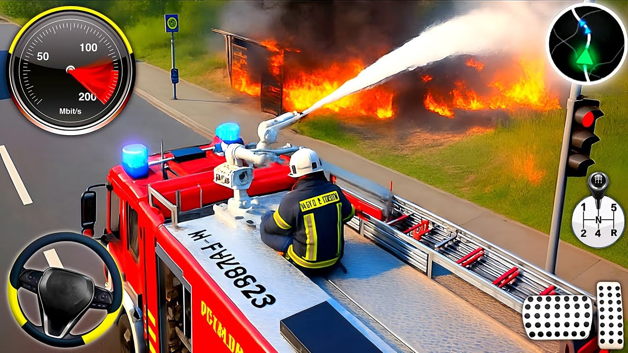 FireFighter Rescue Simulator 3D - Us Emergency 911 Fire Truck Driving - Android Gameplay 