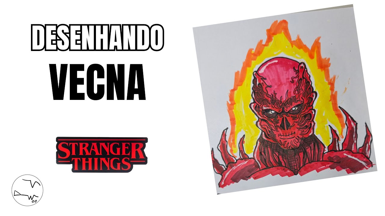 DESENHANDO O VECNA DE STRANGER THINGS