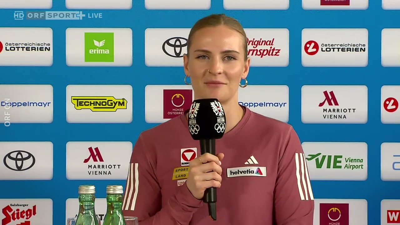 ORF Sport Plus 07.05.2025 - Pressekonferenz Victoria Hudson