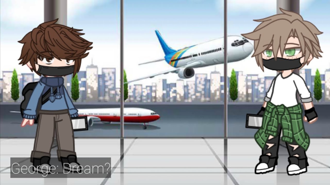 How I imagine Dream and George meeting irl for the first time | DNF |