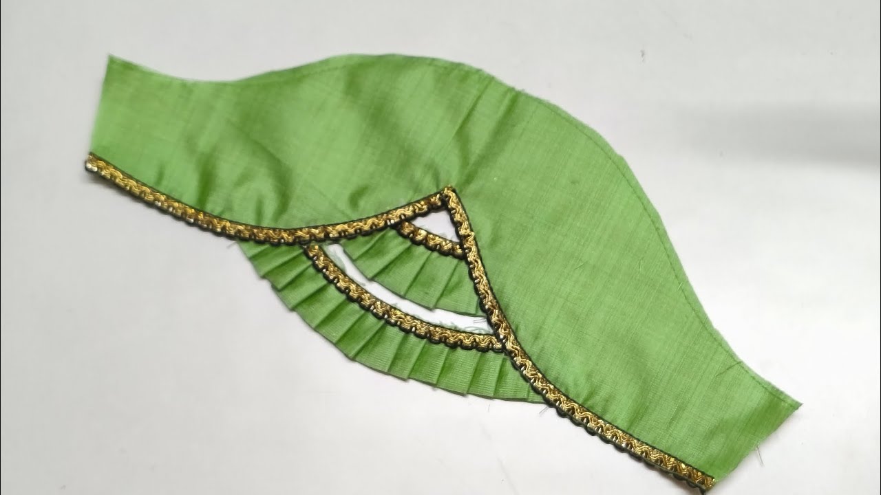 New fancy blouse sleeve design cutting and stitching