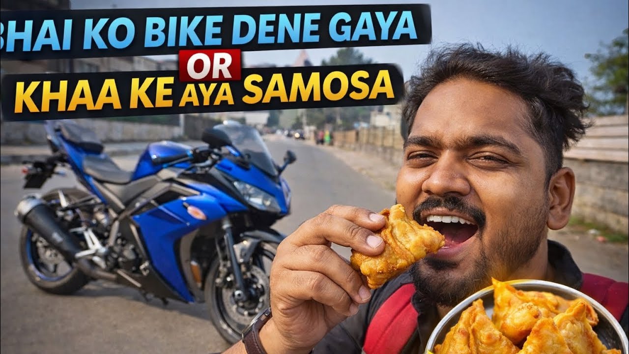 Bhai Ko Bike Dene Gaye 😍 Aur Garma Garam Samosa Kha Liya 😋 | Daily Vlog
