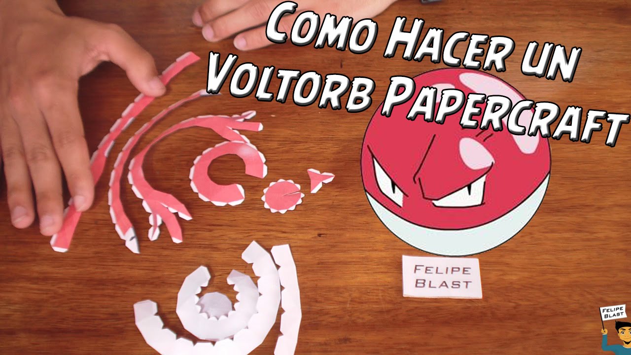 [E] Como hacer un Voltorb de Papel (Voltorb Papercraft #5) por FelipeBlast