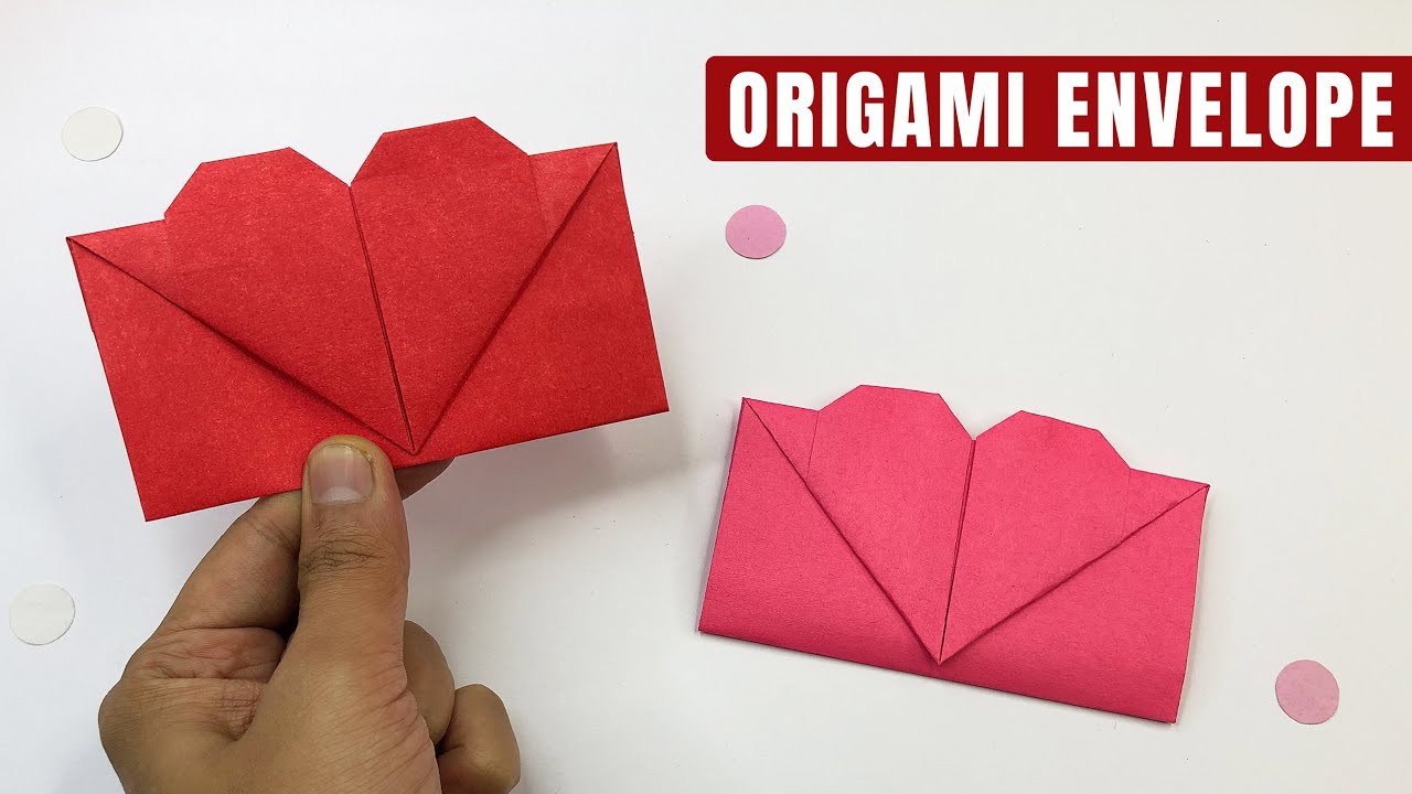 How to Make an Origami Heart Envelope | Easy Valentine's Day Paper Craft