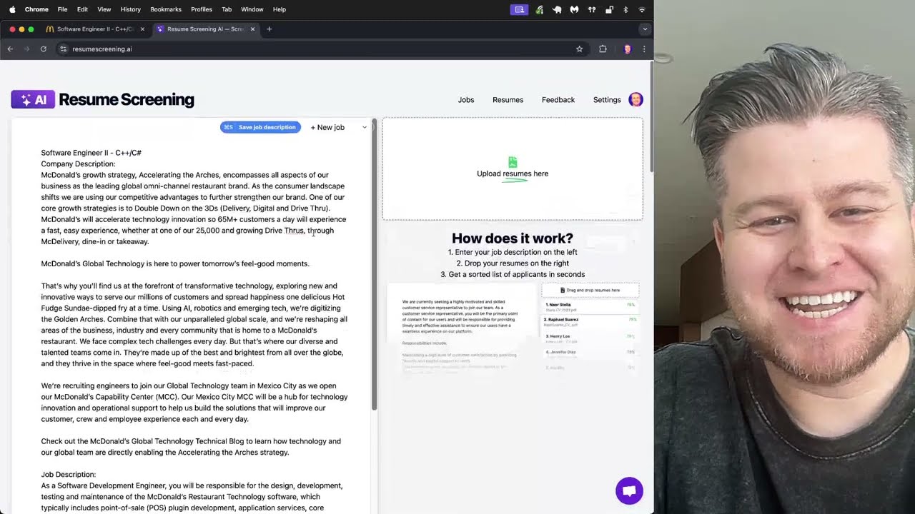 ResumeScreening.ai Demo - AI Resume Screening Software