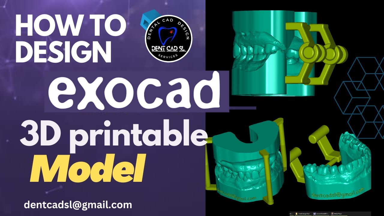 exocad model design with articulator