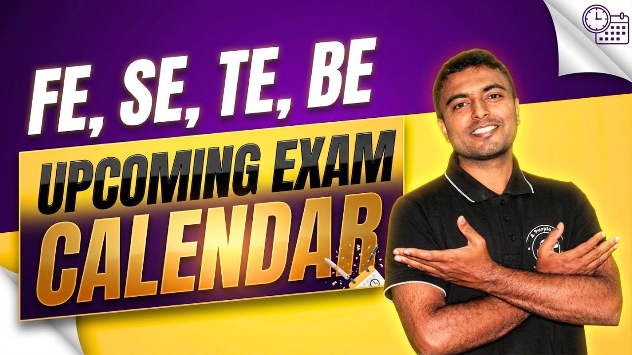 FE, SE, TE, BE Upcoming Exam Calender | Upcoming Exam Calendar | #sppu #upcomingexams