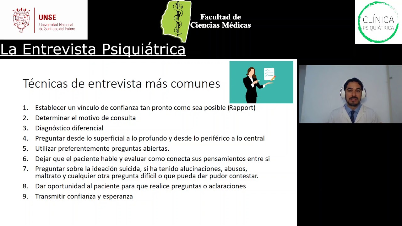 Clase de Entrevista Psiquiatrica