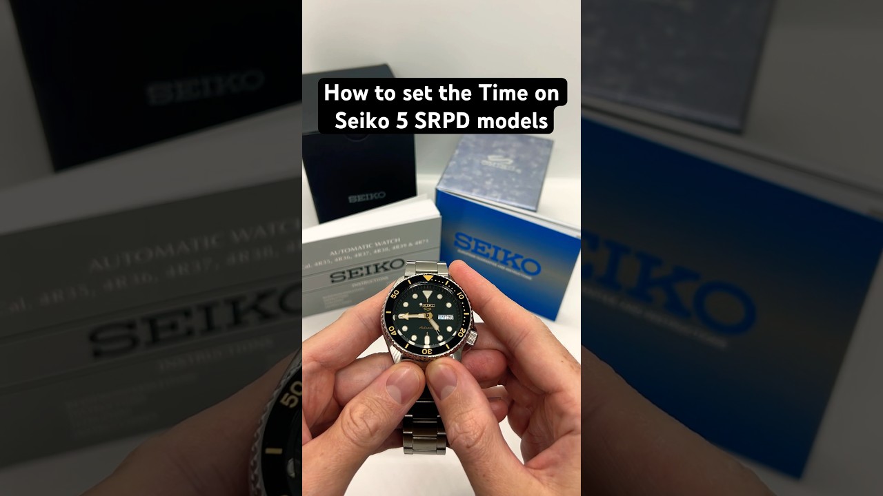 How to set the Time on all Seiko 5 SRPD Automatic Watches