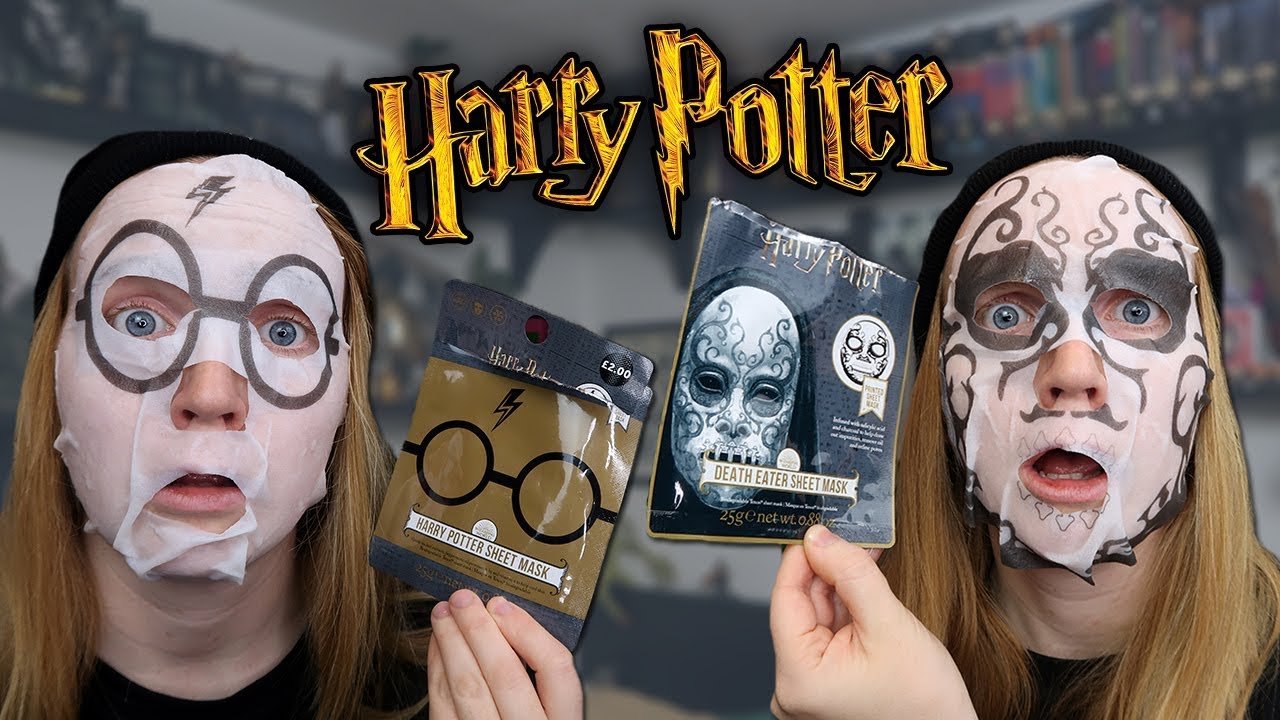 TRYING HARRY POTTER FACE MASKS!