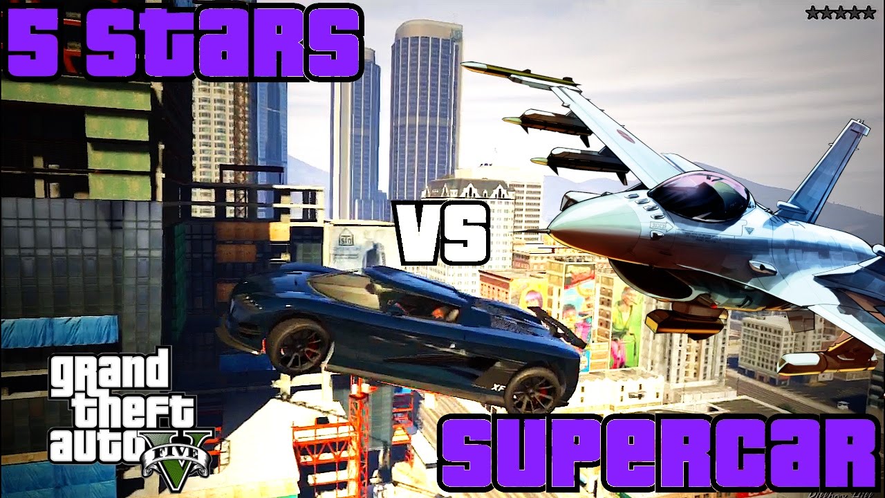 GTA 5 - SUPERCAR VS POLICE ! Stunt & Fun