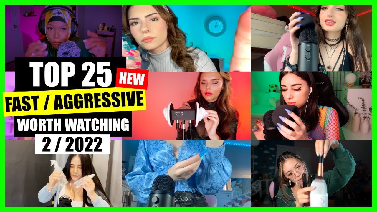 ASMR / FAST / AGGRESSIVE (Hand Sounds, Mouth Sounds, Tapping) / TOP 25 / ASMR Charts
