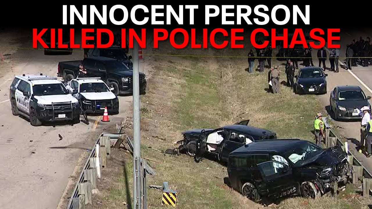 Innocent person killed after Dallas police chase ends in crash, shooting in Red Oak
