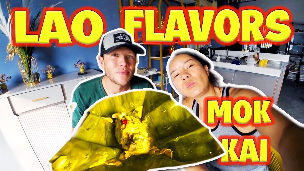 I Wasn't Ready for This &mdash;Mok Kai! | Lao Chicken Mok STUFFED PEPPERS | Luang Prabang Laos🇱🇦
