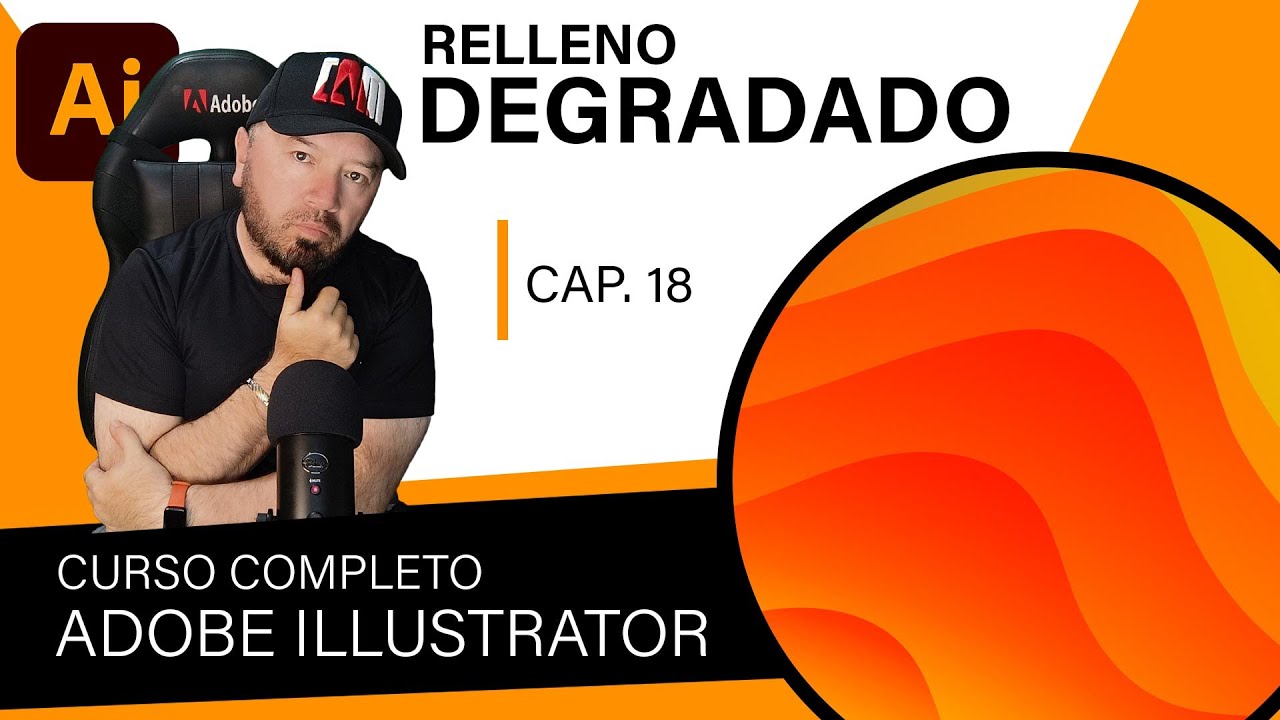 ILLUSTRATOR - Relleno Color Degradado - Ep. 18 - Tutorial Illustrator