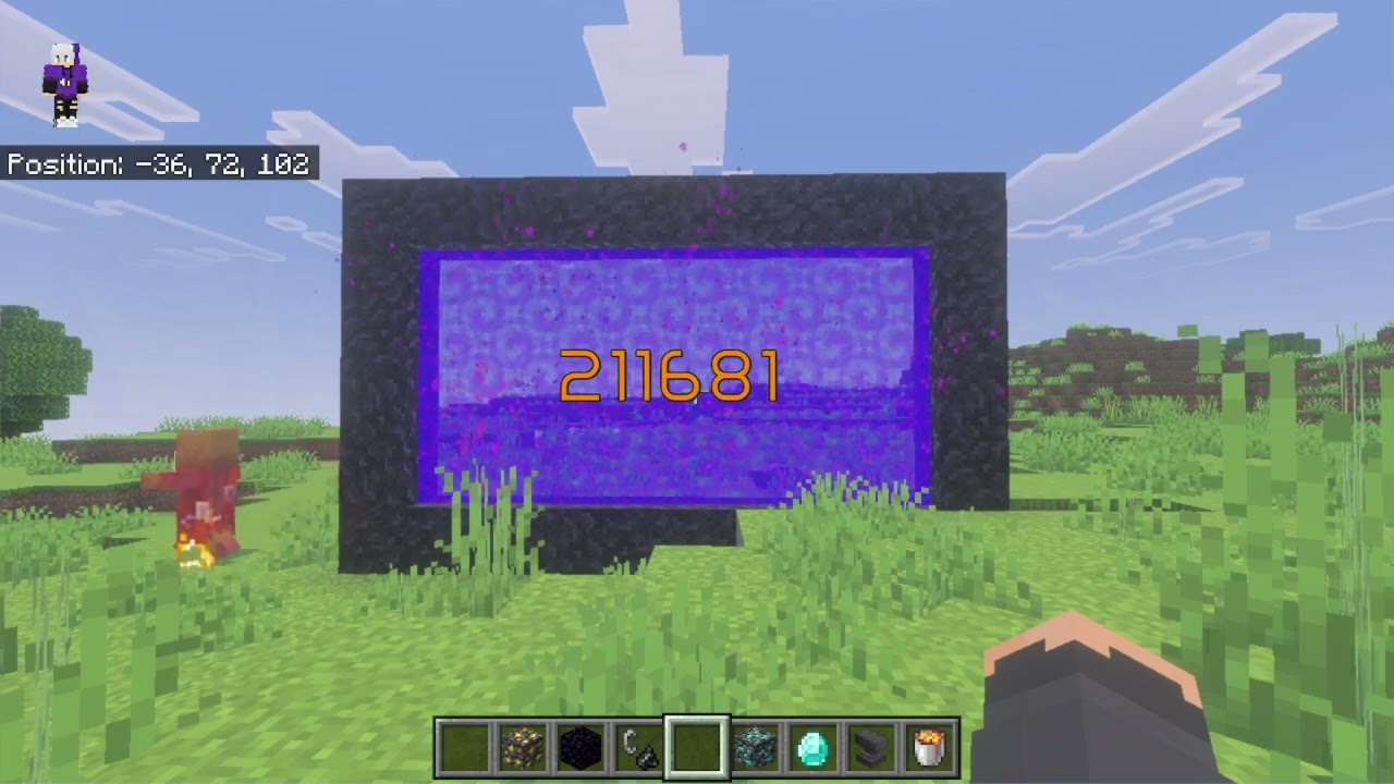 Colorful Numbers from 0 to 444,000 | Minecraft Background ⛏️