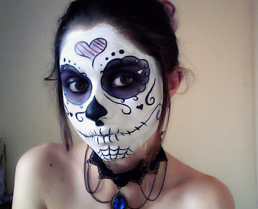Make up Halloween: Caveira Mexicana (La Catrina)