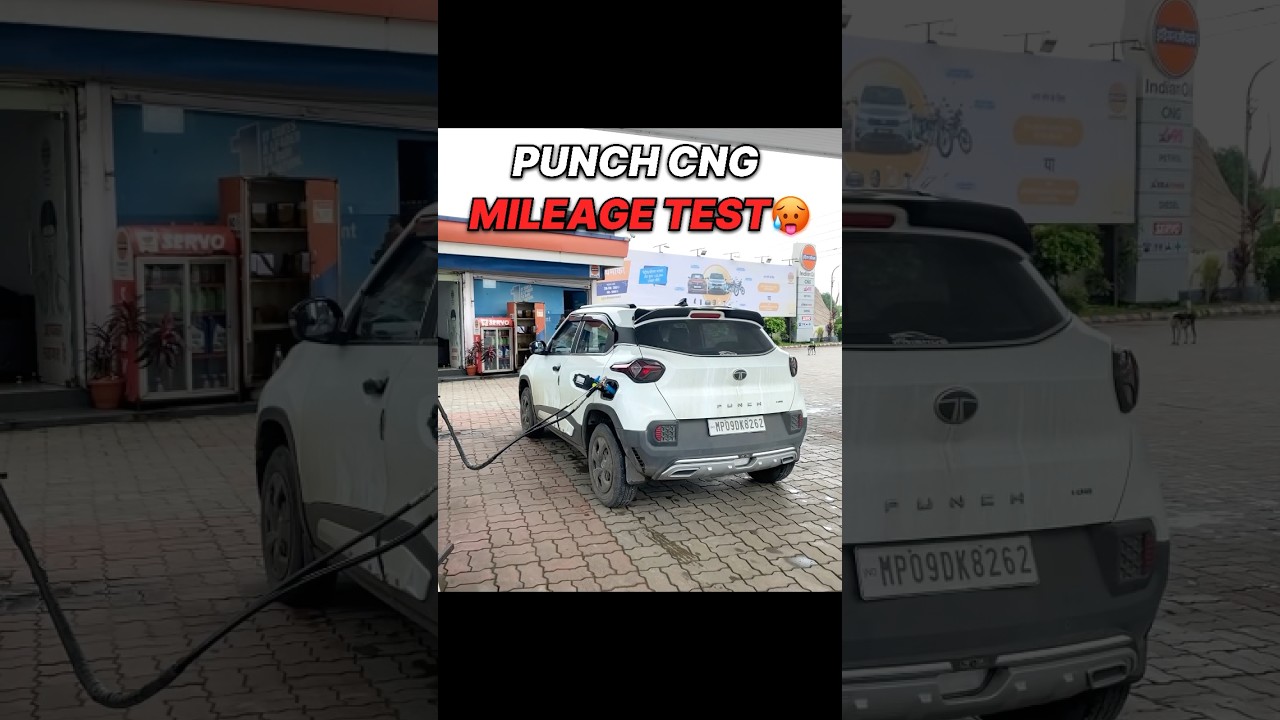 Shocking Result🥵Punch Cng Mileage Test #tatapunch #youtubeshorts #reels